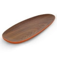 thumbnail image 1 of Bamboo Walnut Brick Oval Plate, 31 cm, 1 of 2