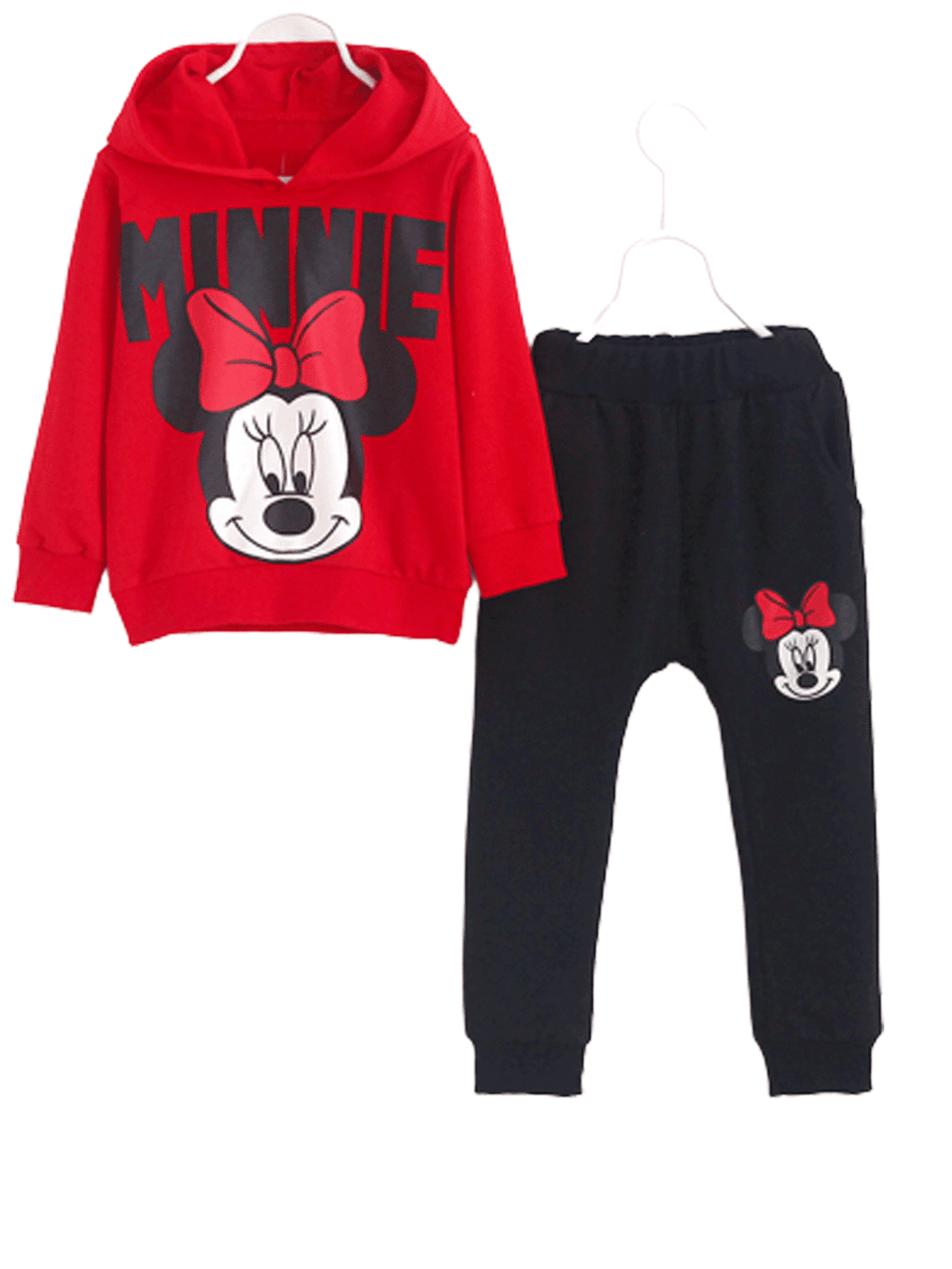 Kids Girls Minnie Mouse Clothes Sweatshirt Pullover Long Pants Tracksuit Outfit 