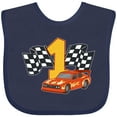 thumbnail image 3 of Inktastic Number One Race Car Boys or Girls Baby Bib, 3 of 4
