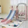 OKVAC Toddler Slide and Swing Set Kids Play Climber Playset Pink