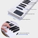 thumbnail image 3 of Piano plegable portátil de 88 teclas, piano digital, teclado electrónico multifuncional, piano para Abanopi Piano de teclado electrónico, 3 of 5