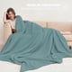 thumbnail image 2 of Manta de cama Cosy Family, muselina de algodón, 100% 200 x 230 cm, color verde, 2 of 7