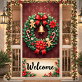 thumbnail image 5 of Holiday Snowflakes Let it Snow Decorative Winter Christmas Banner for Indoor Holiday Decoration Seasonal Party, 5 of 9