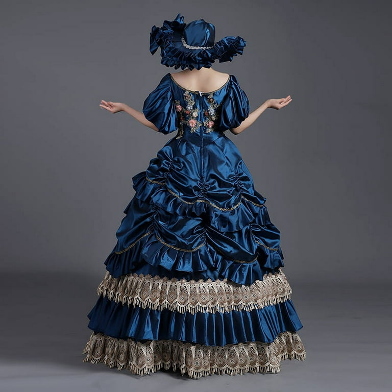 CountryWomen Rococo Baroque Marie Antoinette Dresses 18th Century  Renaissance Historical Period Dress Gown For Women