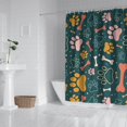 thumbnail image 2 of Paw Prints and Bones Shower Curtain 72"x72" ,Bathroom Decorative Shower Curtains Set with 12 Hooks,Modern Waterproof Washable Shower Curtain, 2 of 6