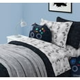 thumbnail image 4 of Your Zone Kids Super Soft Microfiber Sheet Set, Gray Gamer, Twin, 3 Piece, 4 of 14