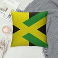 thumbnail image 2 of RUIYC  Jamaica Flag Decorative Throw Pillow Covers Jamaican Flag Cushion Cover Square Throw Pillow Case for Living Room Sofa Couch, 2 of 5