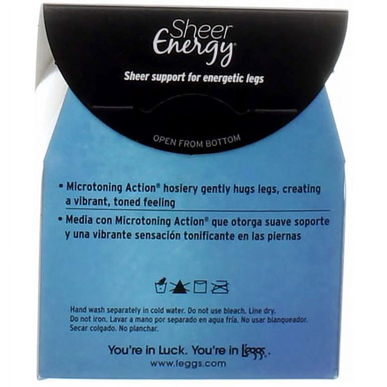 L'eggs Sheer Energy Women's Control Top Medium Support Pantyhose, 1 Pair