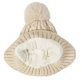 thumbnail image 5 of Kids Hats and Gloves Sets,Knit Warm Winter Beanie Hat Scarf Gloves for Boys Girls Pom Poms Toddler Hats 1-11 Years, Limited Time Offer Under 10 Dollars, 5 of 6