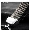 thumbnail image 5 of For Audi Q8 Car Leather Rotating Horseshoe Keychain Carbon Fiber Car Keychain Keyring Auto Accessories, 5 of 6