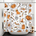 thumbnail image 3 of Tchckioa Halloween Cartoon Shower Curtain for Bathroom,47x64 Inch Waterproof Hooks Bath Curtain, 3 of 8