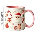thumbnail image 2 of Talqzovs Christmas Mugs , Coffee Tea and Cocoa Cup with Handle Ceramic Mugs Holiday Xmas Decor Mug Christmas Gift for Family, 2 of 7