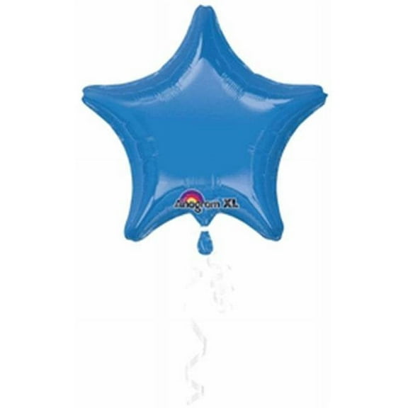 Mayflower 51956 19 in. Periwinkle Star Balloon - Pack of 5