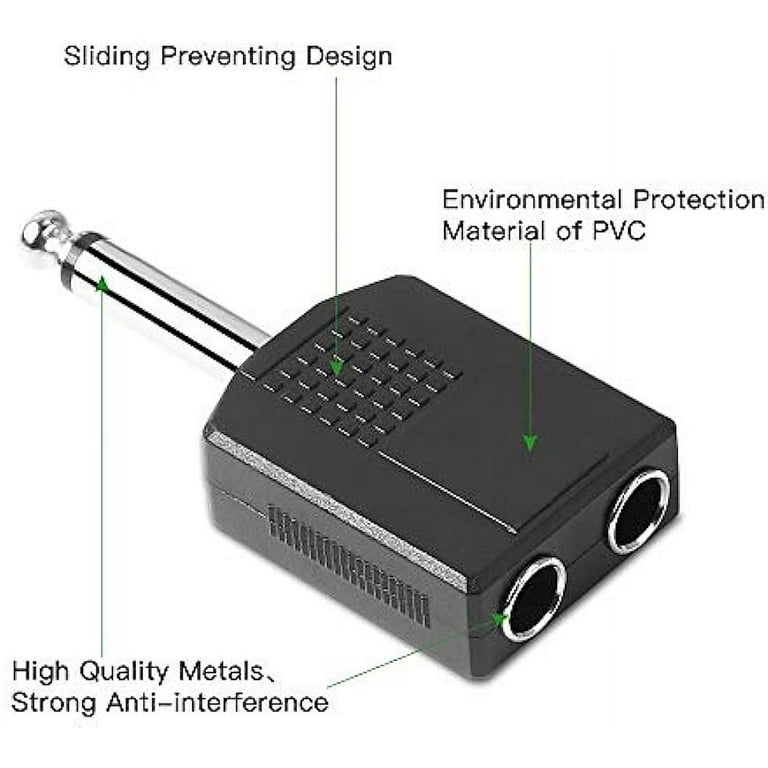 ZdyCGTime Plaqué Or 1/4 Pouce 6,35mm Mâle à 90° 2 6