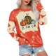 thumbnail image 1 of Sudadera Para Mujer Sudaderas Con Cuello Redondo Tops Casuales de Moda Manga Larga Festival Impreso Tie Manta Pullover Odeerbi ODB174299, 1 of 6