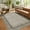 Brown, variant on GlowSol 6'x9' Scalloped Edge Area Rug Modern Bordered Rug Soft Non-Slip Low Pile Foldable Rug for Dining Room Home Office, Beige