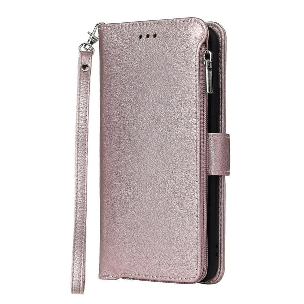 Funda tipo cartera para iPhone 6 Plus y 6s Plus con cordón y tarjetero de piel sintética