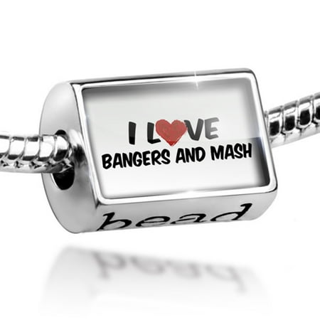 Bead I Love Bangers and Mash Charm Fits All European (Best Bangers And Mash In London)