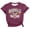 Purple, variant on Women's Nashville Graphic T-Shirt Casual Crew Neck Short Sleeve Souvenir Top Vintage Music City Print Summer Tee