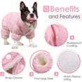 thumbnail image 5 of STHRGFHY Dog christmas coats,Dog Coat,Warm Dog Jacket,Fullbody Winter Coat Snowsuit for Dogs,Waterproof Puppy Puffer Jacket Snow Coats with Legs, Pet Fleece Vest Coats for Small Dogs(Pink XL), 5 of 8
