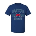 thumbnail image 2 of Wild Bobby City of Seattle Hockey Fantasy Fan Sports Men's T-Shirt, Royal, 4X-Large, 2 of 5