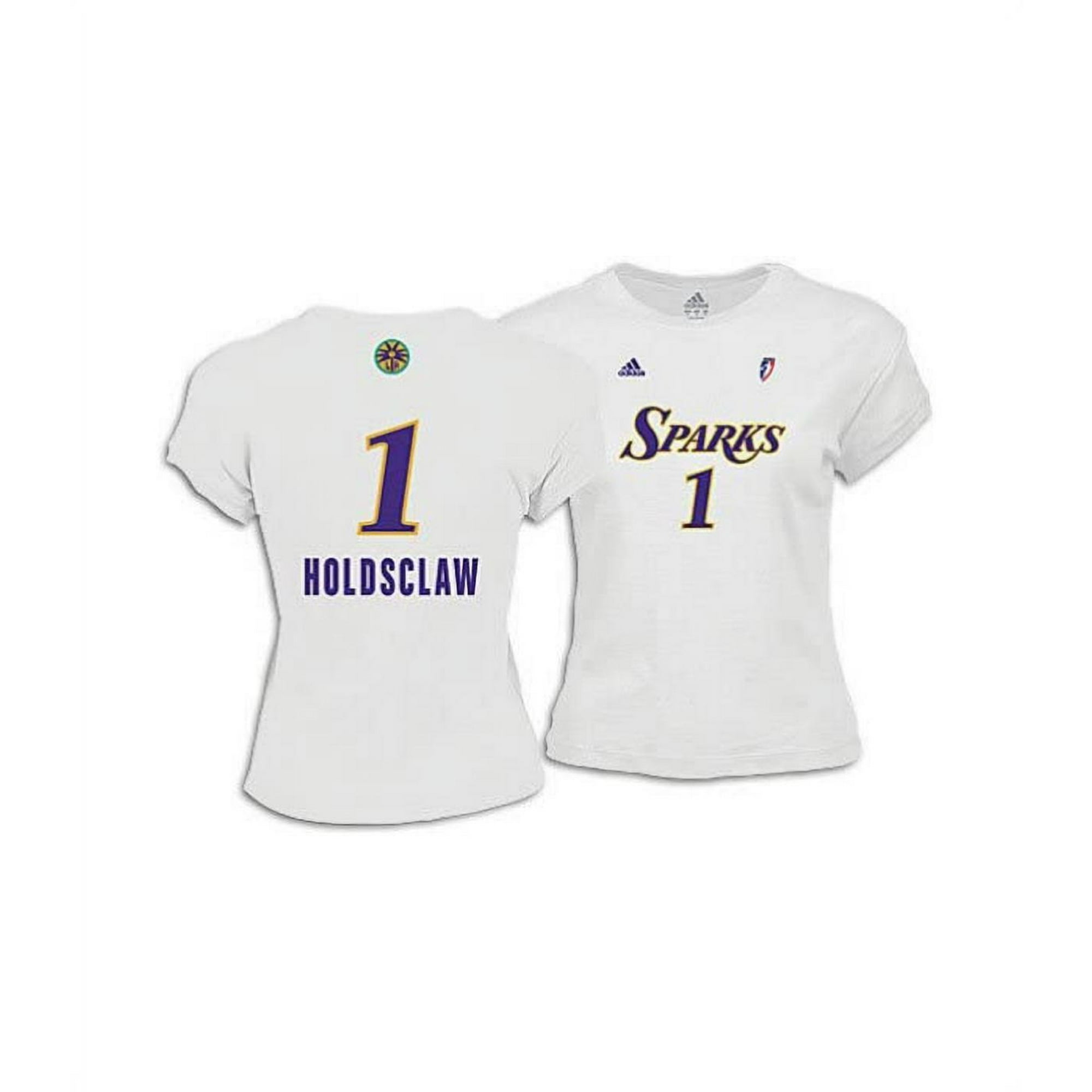 Adidas WNBA Women's Los Angeles Sparks Chamique Holdsclaw #1 Everyday Tee 