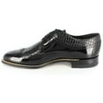 thumbnail image 5 of Stacy Adams Mens Black Shoes Dayton Wingtip Shiny Leather Tuxedo 00605-01, 5 of 8