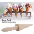thumbnail image 5 of WYJ Wood Cone Roller Pizzelle Roller Krumkake Ice Cream Cone Roller Mold Natural Waffle Cone Roller Wooden Mini Waffle Cones Pastry ating Baking Pastry Tool Cone Mold Pizzelle Makers -0614, 5 of 6