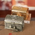thumbnail image 4 of SDFGTstore Metal Jewelry Storage Box with Drawer and Lock Vintage Organizer Holder, 4 of 12