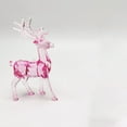 thumbnail image 5 of hulanddfd Christmas Crystal Deer Animals Decoration, Crystal Reindeer Figurines Ornament Desktop Decor for Xmas Tabletop Holiday Party Wedding Desktop Home Decor Pink, 5 of 6