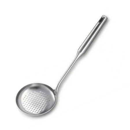 

Soup Spoons Soup Ladle Hotpot Spoon Oil Filter Spoon Cooking Spoon with Strainer Foam Stainless Steel Soup Spoon