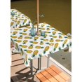 thumbnail image 3 of Square Outdoor Tablecloth with Umbrella Hole Summer Pineapple Table Cloth Waterproof Patio Table Cover Modern Rustic Tropical Fruits Watercolor Zipper Tablecloths for Picnic Camping 54x54 Inch, 3 of 8