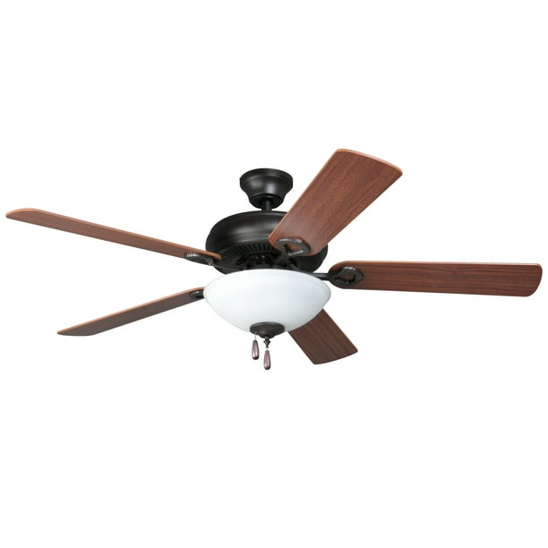 Chapter 52" Single Light French Bronze Ceiling Fan ...
