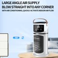 thumbnail image 3 of GuanFun 3-in-1 Portable Air Cooler with USB Rechargeable & 8H Timer - Evaporative Cooling Fan for Bedroom/Office,Low Noise Personal AC Unit with 7 Modes (Windowless Design), 3 of 10