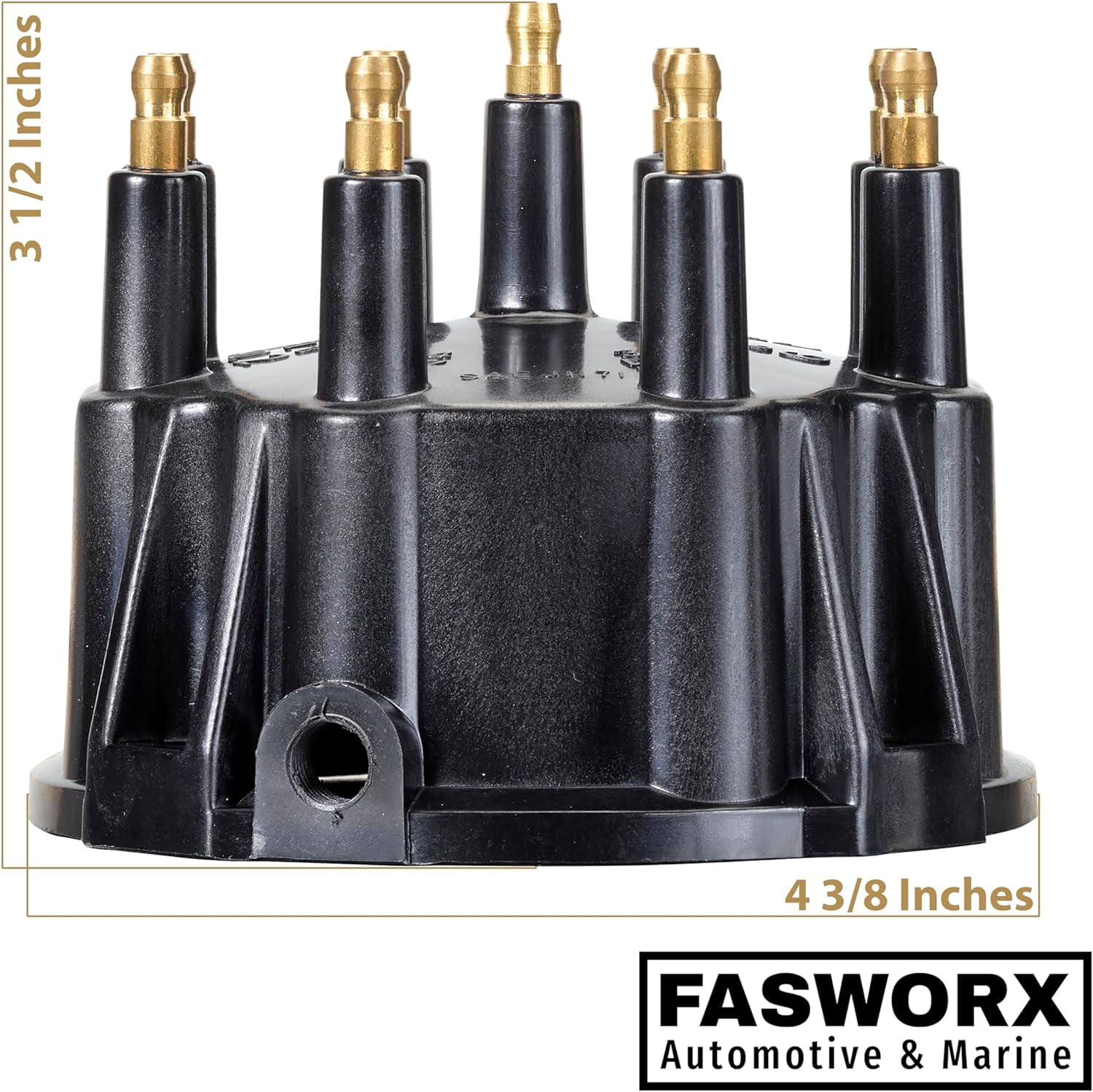 Mercruiser Thunderbolt V8 Distributor Cap Rotor Spark Plug Wires Kit Set 5.0 5.7 7.4 8.2 350 by FASWORX