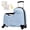 Blue, variant on Kids Ride-On Luggage with Safety Belt, Hardside Spinner Suitcase for Children with Footrest & Stickers, Blue