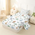 thumbnail image 2 of Erosebridal Cartoon Animal Twin Sheet Sets for Boys, Lion Zebra Bedding, 3pcs, 2 of 5