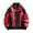 Red, variant on Azrian Men's Long Sleeve Hooded Flannel Shirt Men's Fashion Men's Leather Motorcycle Jackets Casual Tops Coats