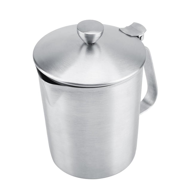 Jarra para espumar leche, jarra humeante manual de acero inoxidable para café con leche Khall Tendencias