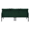 thumbnail image 7 of Jopath Oversized Loveseat, Double-Seater Sofa Cozy Bedroom Sofa with Metal Legs and Side Pockets for Living Room Bedroom Dorm Apartment Emerald, 7 of 7