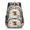 thumbnail image 2 of Highland Cow and Bathtub Print Backpack for School, Cute School Bag with Adjustable Shoulder Straps and Padded Back, 16.9"x12.6"x5.9", 2 of 5