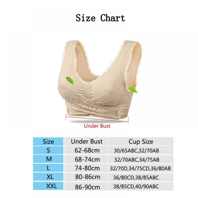 Sports Bras for Women Adjustable Lace Front Cross Side Buckle and