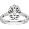 thumbnail image 6 of 14K White Gold 14Kw Oval Halo Engagement Diamond Semi-Mount Ring (Size 7) Made In India rm2034e-100-waa, 6 of 6