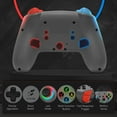 thumbnail image 2 of Switch Pro Controller, 9 Colors RGB Lights with BackButton/Dual Vibration/6-Axis Motion Bluetooth Wireless Control for Switch/Switch Lite/Switch OLED,5 Levels Adjustable Vibration, 2 of 6