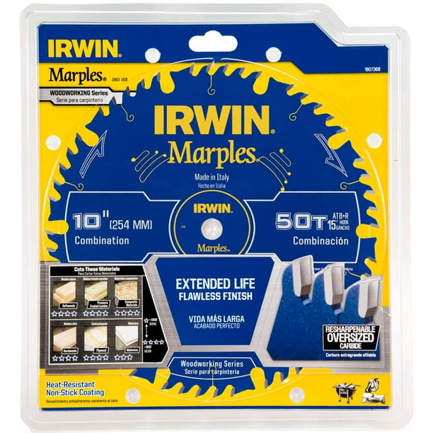 Irwin 1807368 10" Marples 50 Tooth Circular Saw Blade