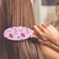 thumbnail image 3 of Pink Breast Cancer and Pioneer Flower Hair Brush,Girls Detangling Hair Brush,Glide Through Tangles with Ease for Wet & Dry Hair,8.8"X2.8", 3 of 7