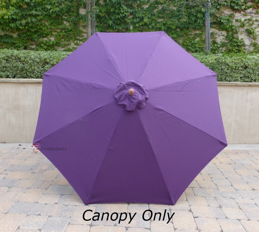 9ft Replacement Market Umbrella Canopy 8 Ribs in Lavender Canopy Only 