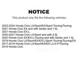 thumbnail image 2 of Transit Auto Rear Coated Drilled Slotted Disc Brake Rotors and Semi-Metallic Pads Kit for Car Honda Civic KDF-100545, 2 of 11