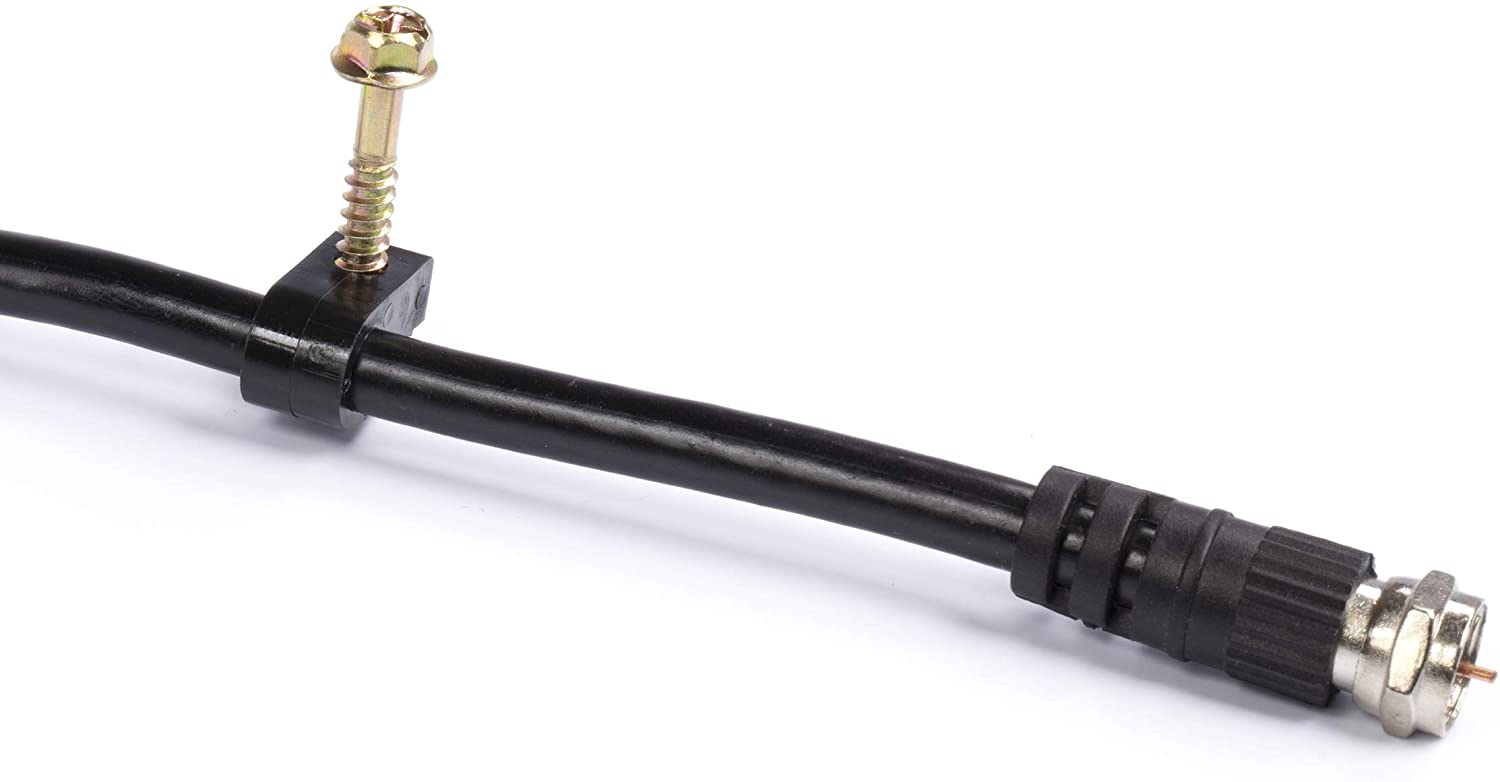 THE CIMPLE CO - (100) Ribbed Conical Anchors and (100) Black Screw Clips, Drywall, Masonry