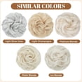 thumbnail image 3 of HTQWLP Large Messy Bun Hair Piece Wavy Curly Scrunchies Synthetic Chignon Ponytail Hair Extensions Thick Updo Hairpieces for Women - Light Champagne, 3 of 9